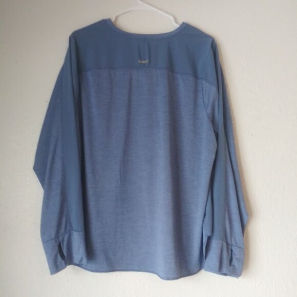 Avia women's size XXXL (22) long sleeve blue shirt - Picture 4 of 13